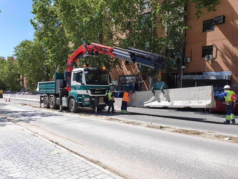 camión grúa barrera new jersey